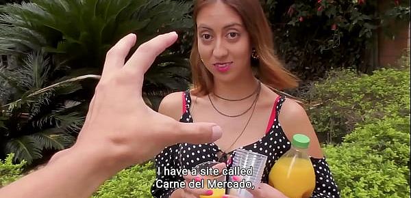  MAMACITAZ - Valeria Matasanos - Shy Latina Teen Takes Cock At The Hotel From A Very Persuasive Guy